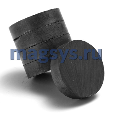 Магнит феррит  диск 14х3 мм