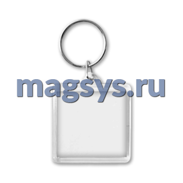 Акриловый брелок 40х40  мм