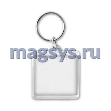 Акриловый брелок 40х40  мм