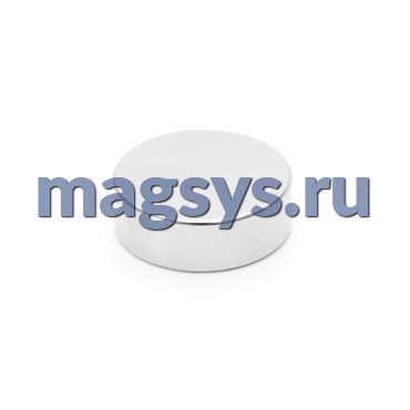 Магнит неодимовый диск 12х2 мм N35 цинк