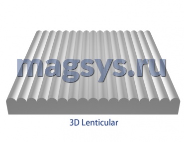 Лентикулярный лист 75 LPI 510х710х0.45 мм без клеевого слоя