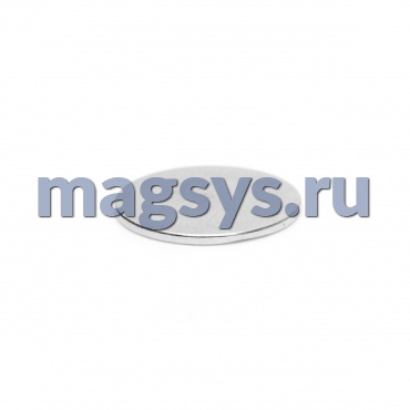 Магнит неодимовый диск 25х5 мм N38 никель