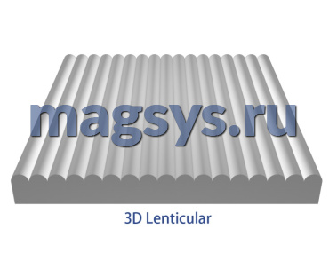 Лентикулярный лист 40 LPI 700х1000х0.8 мм без клеевого слоя