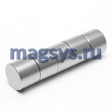 Магнит неодимовый диск 8х3 мм N35 никель