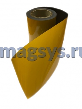 Лента магнит для такси светоотражающая желтая 0,15х15 м