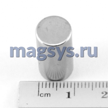 Магнит неодимовый диск 9х8 мм N38 никель