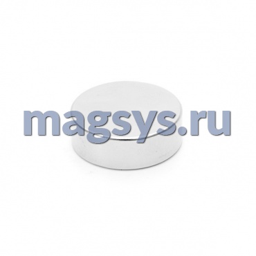 Магнит неодимовый диск 10х2 мм N35 никель