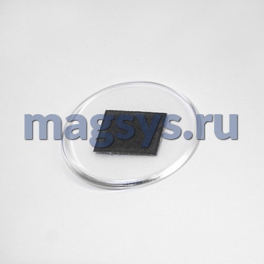 Акриловая заготовка круглая Д 72 мм с тиснением золотом