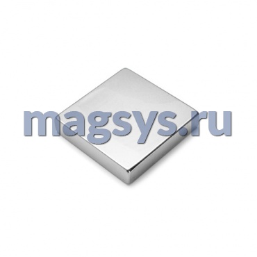 Магнит неодимовый блок 6.5х6.5х2.5 мм N28 UH никель