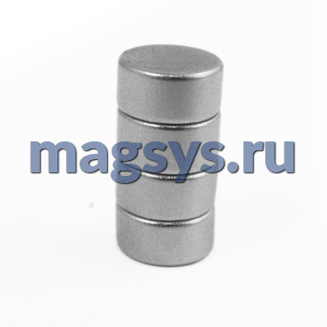 Магнит неодимовый диск 5х5 мм N35 никель