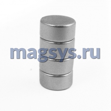 Магнит неодимовый диск 5х5 мм N35 никель