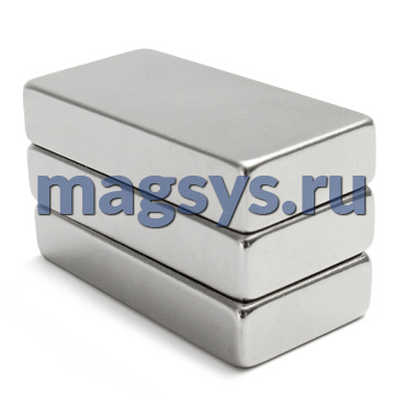 Магнит неодимовый блок 20х10х4 мм N35 никель