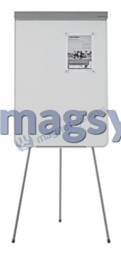 Флипчарт Junior Plus.680х980мм.серебристый/белый