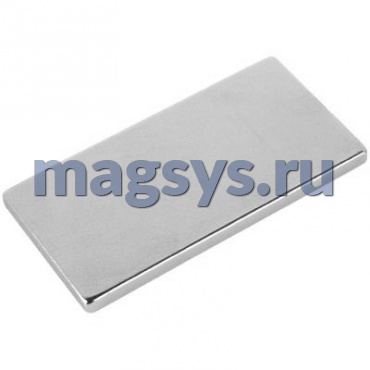 Магнит неодимовый блок 10х4х1 мм N42H никель