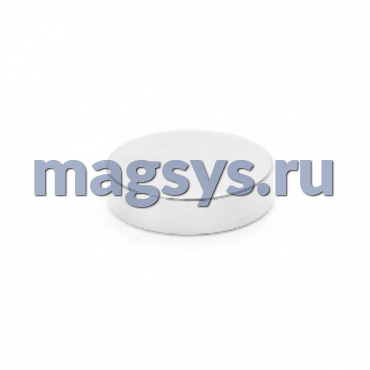 Магнит неодимовый диск 35х10 мм N38 никель