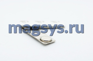 Магнитная застежка для Бейджа 45х13 мм металл L
