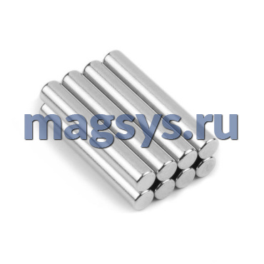 Магнит неодимовый диск 6х15 мм N35 никель