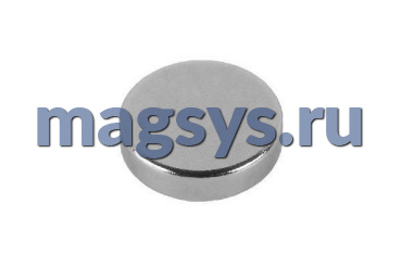 Магнит неодимовый диск 12х2.7 мм N38SH никель