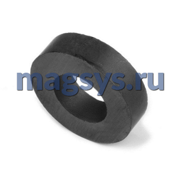 Магнит феррит  кольцо 45х22х9 мм