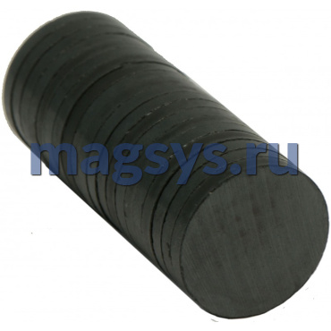 Магнит феррит  диск 20х3 мм