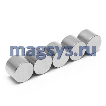 Магнит неодимовый диск 20х20 мм N38 никель