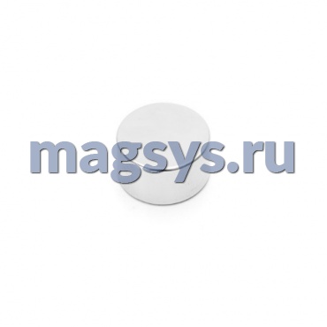 Магнит неодимовый диск 20х10 мм N38 никель