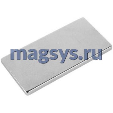 Магнит неодимовый блок 6х4х1 мм N38 никель