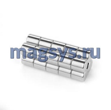 Магнит неодимовый диск 5х6 мм N38 никель