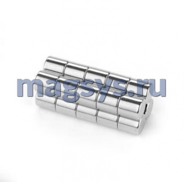 Магнит неодимовый диск 5х6 мм N38 никель
